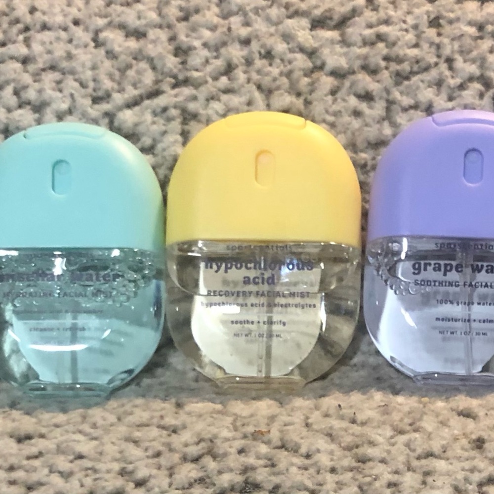 Spa-Scentials Face Mists Soothing, Recovery & Hydrating 1 oz Each (Set of 3)